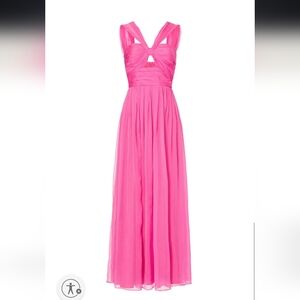 Elegant Pink Evening Gown, Size 16, Adam Lippes